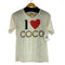 モスキーノ MOSCHINO COCONUTSプリント S/S Tシャツ レディース