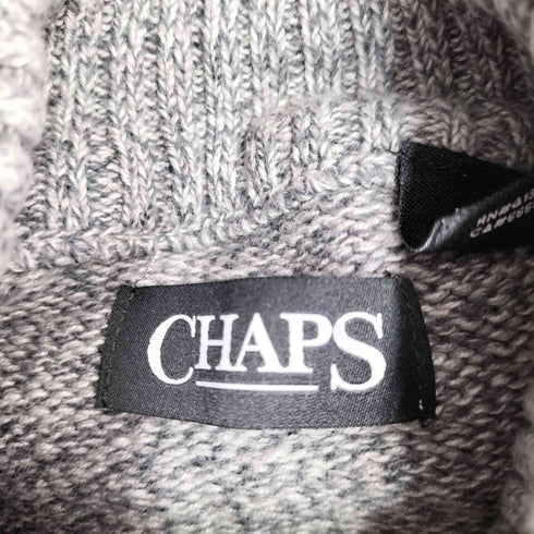 チャップス CHAPS ヘンリーネック ボーダーコットンニット メンズ import:L