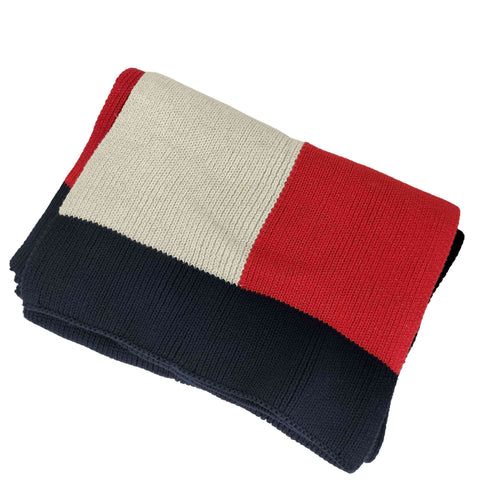 トミーヒルフィガー TOMMY HILFIGER ロゴ コットンニットマフラー メンズ