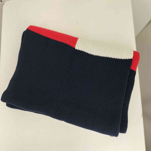 トミーヒルフィガー TOMMY HILFIGER ロゴ コットンニットマフラー メンズ