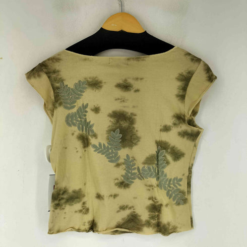 アドルフォドミンゲス ADOLFO DOMINGUEZ ラインストーン加工 S/S Vネックカットソー レディース P