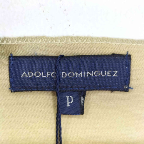 アドルフォドミンゲス ADOLFO DOMINGUEZ ラインストーン加工 S/S Vネックカットソー レディース P