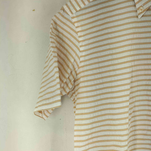 ILFARO BY LUCIANO BARBERA ボーダー S/S BDシャツ メンズ JPN:46