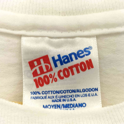 ヘインズ Hanes 90s USA製シングルステッチ フォトプリント クルーネックTシャツ メンズ import:M