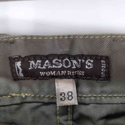 MANSON’S レザー切替 バイカーパンツ レディース EUR:38