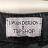 トップショップ TOPSHOP ダック地 ベルト ワーク ハーフパンツ ショーツ レディース EUR:38