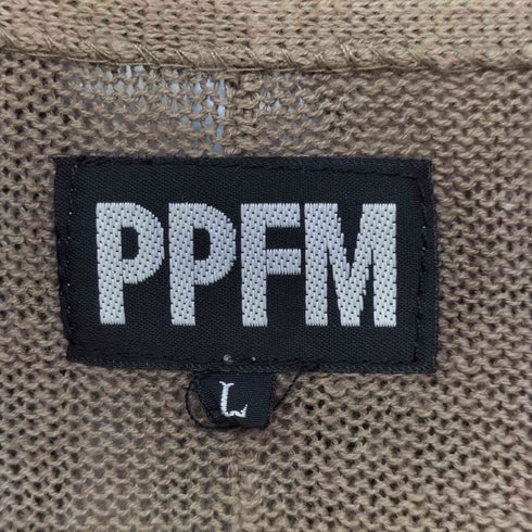ピーピーエフエム PPFM リネン混 ニットベスト メンズ