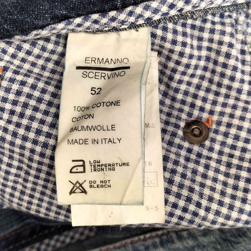 ermanno scervino コットン ストレートデニムパンツ メンズ EUR:51-52