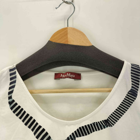 マックスマーラステュディオ MAX MARA STUDIO ネクタイモチーフ ノースリーブカットソー レディース