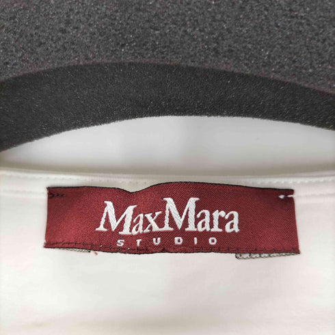 マックスマーラステュディオ MAX MARA STUDIO ネクタイモチーフ ノースリーブカットソー レディース