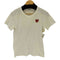 プレイコムデギャルソン PLAY COMME des GARCONS ハートワッペン Tシャツ レディース S