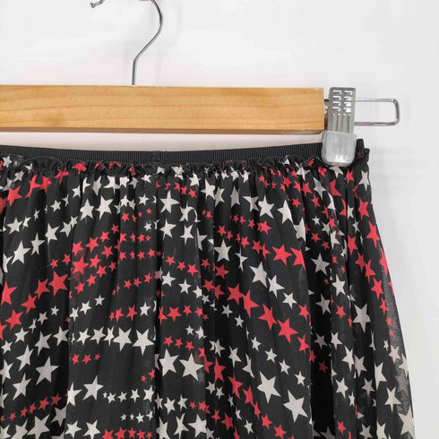 レッドヴァレンティノ RED VALENTINO Chiffon Midi Skirt スタープリントプリーツスカート レディース 36