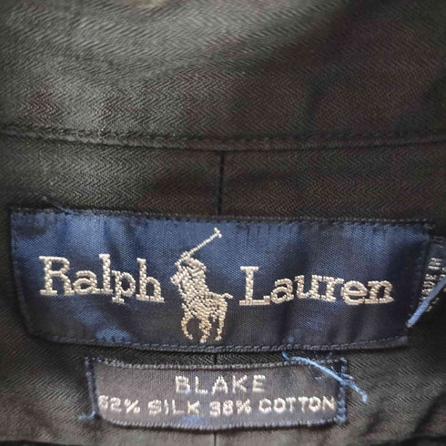 ラルフローレン RALPH LAUREN BLAKE シルク混 スモールポニー刺繍L/Sシャツ メンズ XL