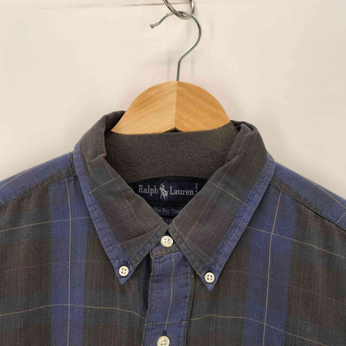 ラルフローレン RALPH LAUREN The Big Shirt スモールポニー刺繍 ボタンダウンチェックシャツ メンズ XL