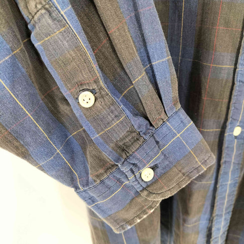 ラルフローレン RALPH LAUREN The Big Shirt スモールポニー刺繍 ボタンダウンチェックシャツ メンズ XL