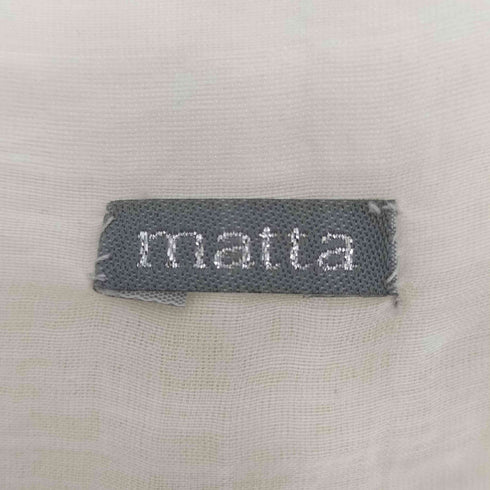 matta ボンボン コットンシルク 大判ストール レディース