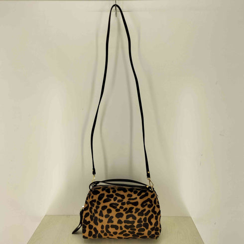 ジャンニキャリーニ GIANNI CHIARINI ハラコ レオパード 2WAYショルダーバッグ レディース