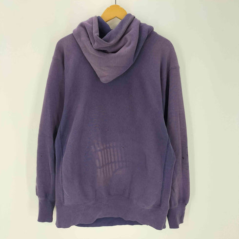 チャンピオン Champion 90S 刺繍タグ Reverse Weave リバースウィーブ サンフェード プルオーバー フーディー パーカー 袖目つき ナス紺 メンズ import:XL
