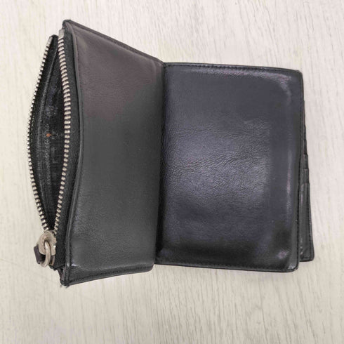 メゾンマルジェラ Maison Margiela エンボスロゴ レザー二つ折り財布 カードケース メンズ