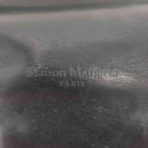 メゾンマルジェラ Maison Margiela エンボスロゴ レザー二つ折り財布 カードケース メンズ