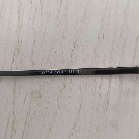 Zparts TITAN Z-119 ツーブリッジ スクエア 眼鏡 チタン メンズ 52□19 138