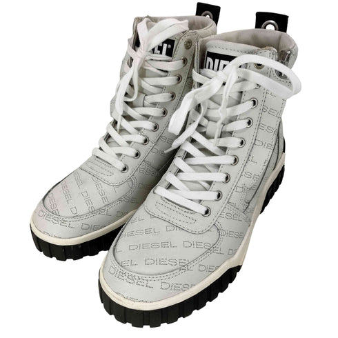 ディーゼル DIESEL S-RUA MID サイドジップ ハイカットスニーカー メンズ JPN:25.5