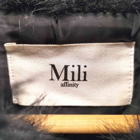 MILI AFFINITY フェイクファー ショート丈 ダブルジップ ジャケット レディース FREE
