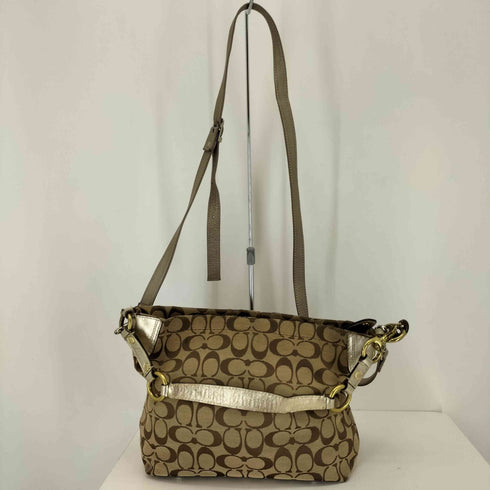 コーチ COACH シグネチャー コサージュ ホーボー ショルダーバッグ signature corsage hobo shoulder bag レディース
