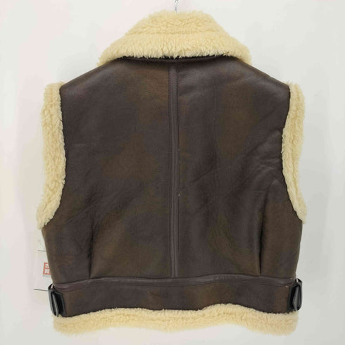 ザラ ZARA ダブルフェイス クロップド ベスト レディース import:L