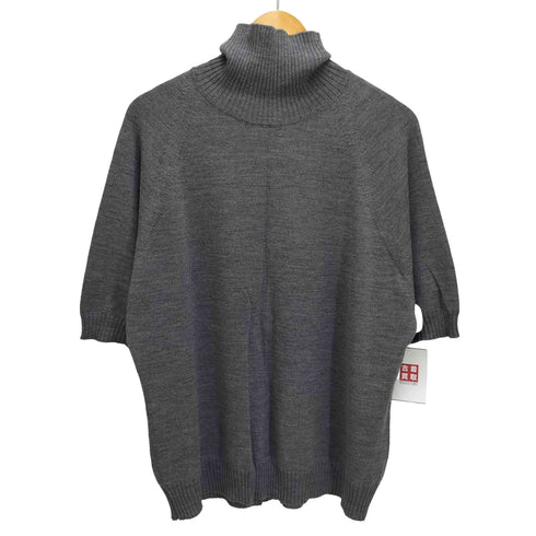 マリナリナルディ marina rinaldi イタリア製 ウール タートルネック S/S ニット レディース import:L