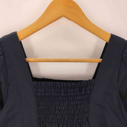 バーバリーブルーレーベル BURBERRY BLUE LABEL ペチコート付き ピンタック ドレス ミニ ワンピース レディース 36