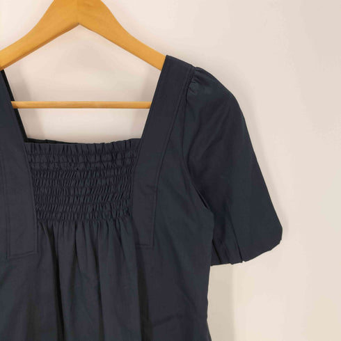 バーバリーブルーレーベル BURBERRY BLUE LABEL ペチコート付き ピンタック ドレス ミニ ワンピース レディース 36