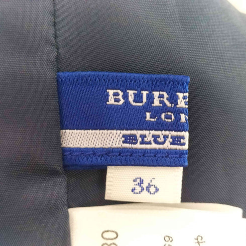 バーバリーブルーレーベル BURBERRY BLUE LABEL ペチコート付き ピンタック ドレス ミニ ワンピース レディース 36