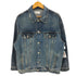 ザラ ZARA オーバーサイズ ウオッシュ加工 デニム ジャケット メンズ import:XS
