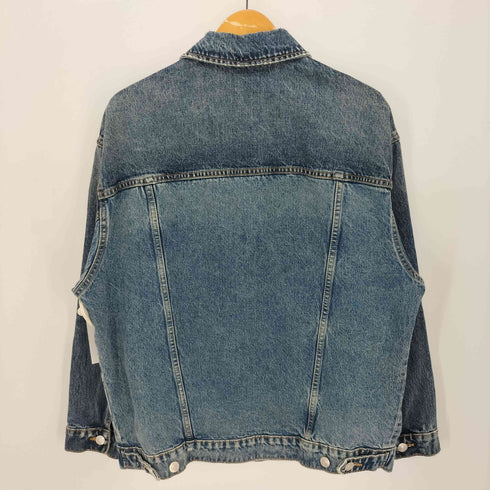 ザラ ZARA オーバーサイズ ウオッシュ加工 デニム ジャケット メンズ import:XS