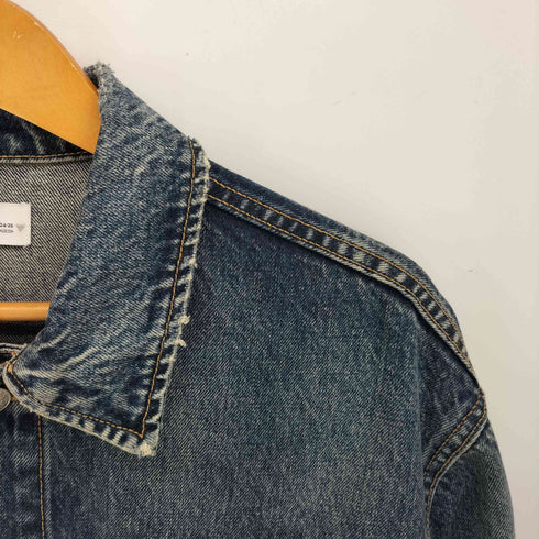 ザラ ZARA オーバーサイズ ウオッシュ加工 デニム ジャケット メンズ import:XS