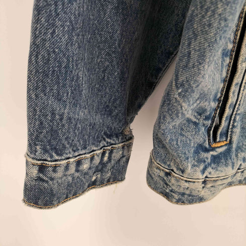 ザラ ZARA オーバーサイズ ウオッシュ加工 デニム ジャケット メンズ import:XS