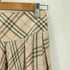 バーバリーブルーレーベル BURBERRY BLUE LABEL ノバチェック プリーツ ミディ スカート レディース 36