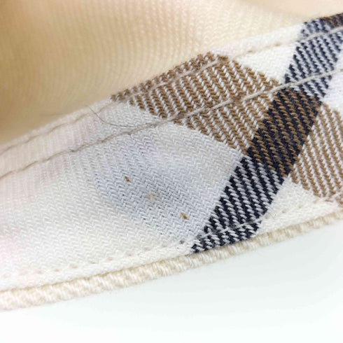 バーバリーブルーレーベル BURBERRY BLUE LABEL ホースロゴ 刺繍 裏地ノバチェック ハイウエスト ショート パンツ レディース 36