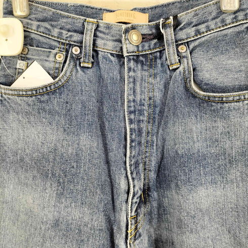 サムシング SOMETHING スーパーハイライズワイドストレートデニムパンツ レディース S