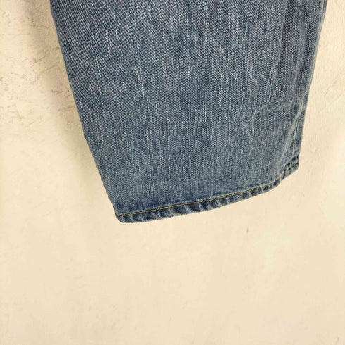 サムシング SOMETHING スーパーハイライズワイドストレートデニムパンツ レディース S