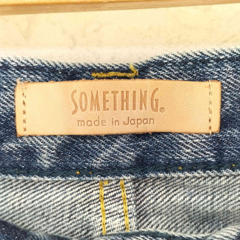 サムシング SOMETHING スーパーハイライズワイドストレートデニムパンツ レディース S