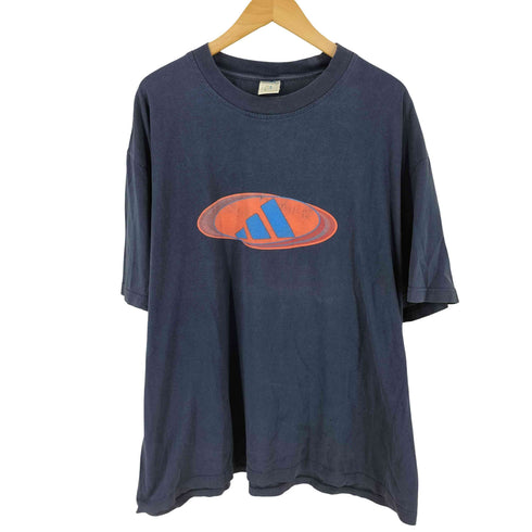 アディダス adidas 00s パフォーマンスロゴ プリント Tシャツ ボロ メンズ L