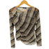 ザラ ZARA チェック柄 チュール ドレープ カットソー レディース import:L