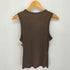 ザラ ZARA ダメージ加工 フェード ヘンリーネック タンクトップ レディース import:M