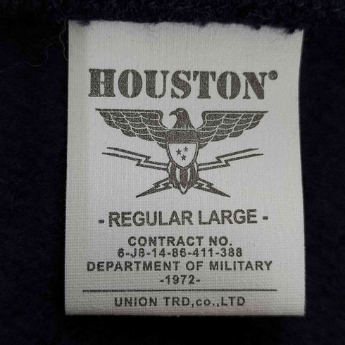 ヒューストン HOUSTON IDEALジップ HURLBURT FIELD FLORIDAプリント ジップアップパーカー メンズ REGULAR LARGE