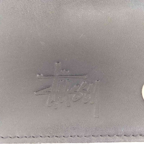 ステューシー Stussy 00s レザー 三つ折り ウォレットチェーン 財布 カードケース メンズ