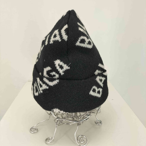 バレンシアガ BALENCIAGA Allover Logo ジャカード ロゴ ビーニー メンズ ONE SIZE