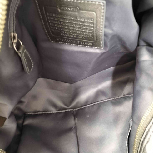コーチ COACH メタリック レザー ショルダーバッグ metallic leather shoulder bag レディース