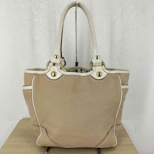コーチ COACH 馬車ロゴ キャンバス トートバッグ carriage logo canvas tote bag レディース